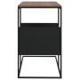 Tavolino Nero 55x36x59,5 cm Legno Multistrato