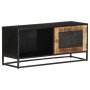 Mobile Porta TV 90x30x40 cm in Legno di Mango Grezzo