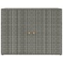 Mobile Portaoggetti da Giardino Grigio 100x55,5x80cm Polyrattan