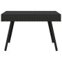 Tavolino Pieghevole Nero 60x40x38 cm in Polyrattan
