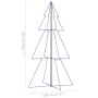 Albero di Natale a Cono 300 LED per Interni Esterni 120x220 cm