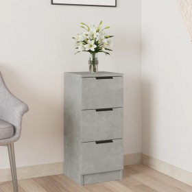 Credenza Grigio Cemento 30x30x70 cm in Legno Multistrato