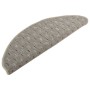 Tappetini per Scale 15 pz Grigi 65x21x4 cm