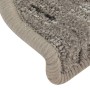 Tappetini per Scale 15 pz Grigi 65x21x4 cm