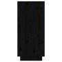 Credenze 2 pz Nero 31,5x34x75 cm in Legno Massello di Pino