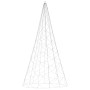 Albero di Natale Pennone Bianco Caldo 500 LED 300 cm