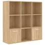 Libreria Rovere Sonoma 98x30x98 cm in Legno Multistrato