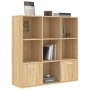 Libreria Rovere Sonoma 98x30x98 cm in Legno Multistrato