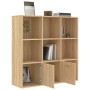 Libreria Rovere Sonoma 98x30x98 cm in Legno Multistrato