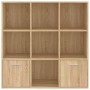 Libreria Rovere Sonoma 98x30x98 cm in Legno Multistrato