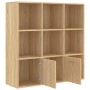 Libreria Rovere Sonoma 98x30x98 cm in Legno Multistrato