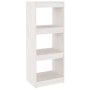 Libreria/Divisorio Bianco 40x30x103,5 cm Legno Massello di Pino