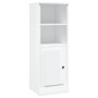 Credenza Bianco Lucido 36x35,5x103,5 cm in Legno Multistrato