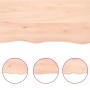 Piano per Tavolo 100x60x(2-4) cm Rovere Non Trattato Bordi Vivi