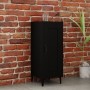 Credenza Nero 34,5x34x90 cm in Legno Multistrato