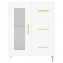 Credenza Bianca 69,5x34x90 cm in Legno Multistrato