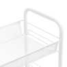 Carrello da Cucina con 5 Ripiani Bianco 46x26x105 cm in Ferro