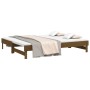 Dormeuse Estraibile Miele 2x(90x200) cm Legno Massello di Pino