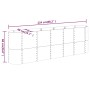 Letto Giardino Acciaio Verniciato a Polvere 224x40x68cm Argento