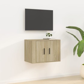 Mobile Porta TV a Parete Rovere Sonoma 57x34,5x40 cm