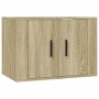 Mobile Porta TV a Parete Rovere Sonoma 57x34,5x40 cm