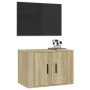 Mobile Porta TV a Parete Rovere Sonoma 57x34,5x40 cm