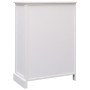 Credenza con 10 Cassetti Bianca 113x30x79 cm in Legno