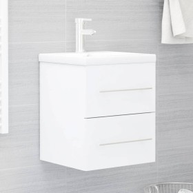 Mobile Lavabo Bianco 41x38,5x48 cm in Legno Multistrato