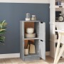 Credenza Grigio Sonoma 30x30x70 cm in Legno Multistrato