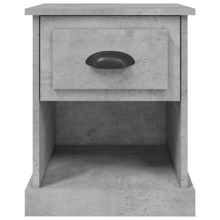 Comodini 2 pz Grigio Cemento 39x39x47,5 cm in Legno Multistrato