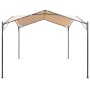 Gazebo Padiglione Tenda Tettoia 3x3 m Acciaio Beige