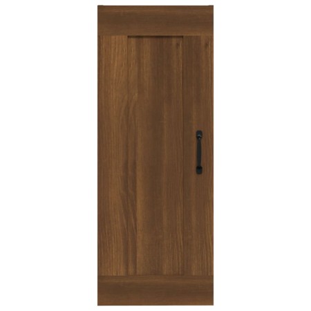 Armadietto a Muro Rovere Marrone 35x34x90 cm Legno Multistrato