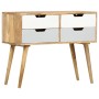 Credenza 85x40x71 cm in Legno Massello di Mango