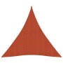 Vela Parasole 160 g/m² Terracotta 4x4x4 m in HDPE