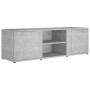 Mobile Porta TV Grigio Cemento 120x34x37cm in Legno Multistrato