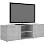 Mobile Porta TV Grigio Cemento 120x34x37cm in Legno Multistrato