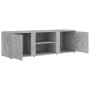 Mobile Porta TV Grigio Cemento 120x34x37cm in Legno Multistrato