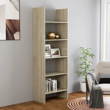 Libreria Rovere Sonoma 60x35x180 cm in Legno Multistrato