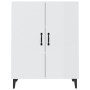 Credenza 70x34x90 cm in Legno Multistrato Bianco Lucido