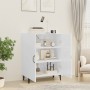 Credenza 70x34x90 cm in Legno Multistrato Bianco Lucido