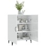 Credenza 70x34x90 cm in Legno Multistrato Bianco Lucido