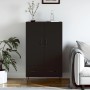 Credenza Nera 69,5x31x115 cm in Legno Multistrato