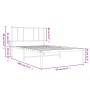 Giroletto con Testiera Metallo Bianco 90x190 cm