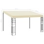 Gazebo a Parete 4x3x2,5 m Crema