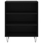 Credenza Nera 57x35x70 cm in Legno Multistrato