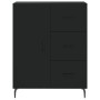 Credenza Nera 69,5x34x90 cm in Legno Multistrato