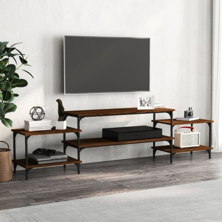 Mobile Porta TV Rovere Marrone 197x35x52 cm Legno Multistrato