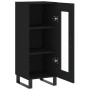 Credenza Nero 34,5x34x90 cm in Legno Multistrato