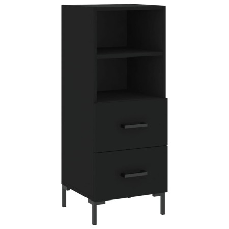 Credenza Nero 34,5x34x90 cm in Legno Multistrato