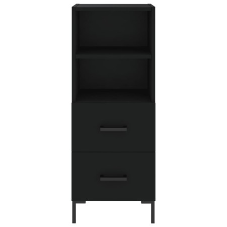 Credenza Nero 34,5x34x90 cm in Legno Multistrato